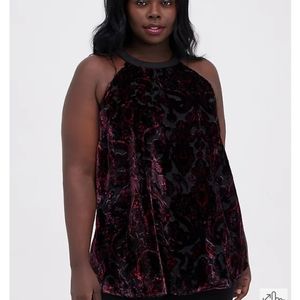 Torrid Halter top tank - Velvet Paisley- Only worn once.